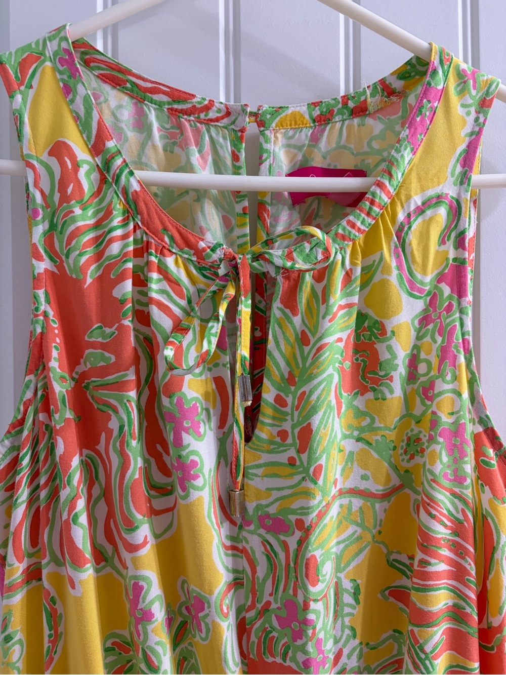 Lilly Pulitzer Target Challis Romper Happy Place Sz M Summer Resort Vacation - Picture 4 of 10
